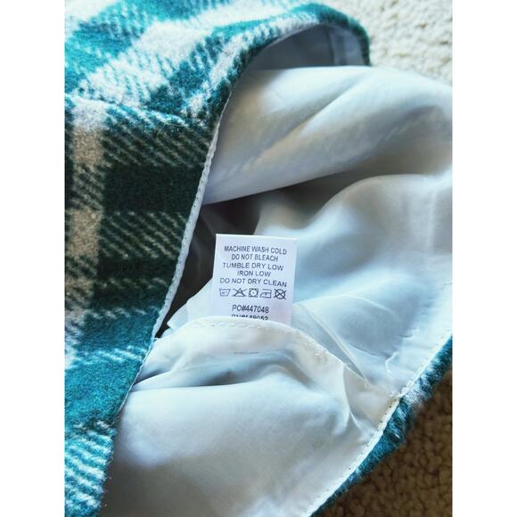 NWT Green Plaid 3-Piece Set Top Skirt Long Coat Small Holiday Academia Winter - Picture 14 of 16
